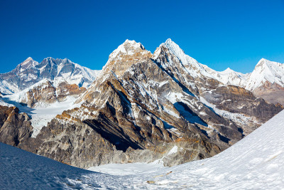 喜马拉雅山的高山风光