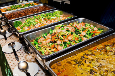 泰国食物自助餐。