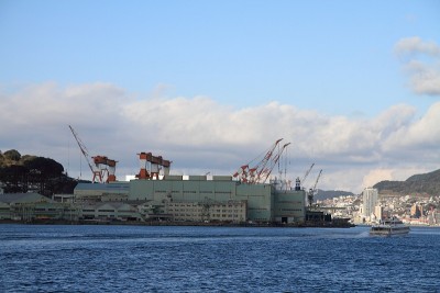 日本长崎的长崎湾