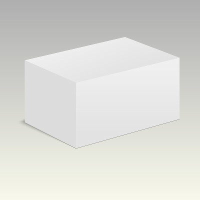 白色产品纸板箱。说明向量。