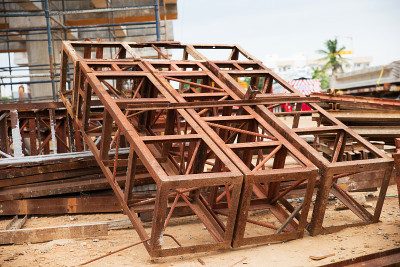 沉重的建筑材料