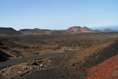 提曼法亚自然公园，火山，兰萨罗特，加那利岛，塞恩