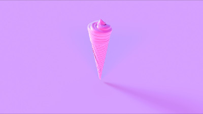 粉色冰淇淋卷