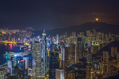 香港维多利亚港夜景