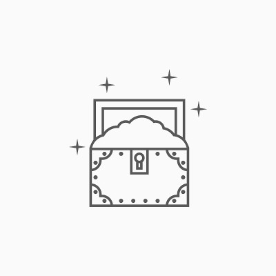 宝箱图标，宝箱矢量