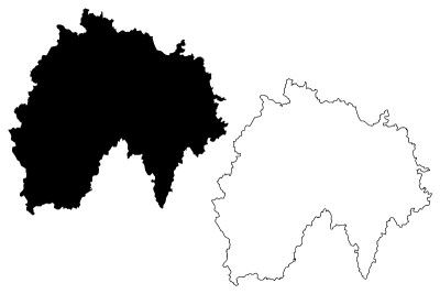 Cantal部门地图
