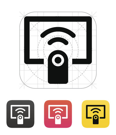 Remote control icon. Vector illustration.
