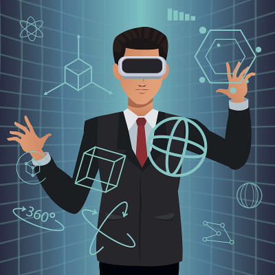 人用虚拟现实眼镜智能技术