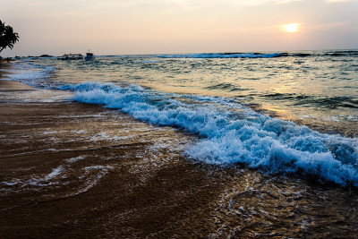 海滩上的日落