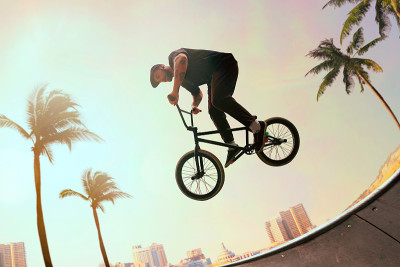 BMX骑手。