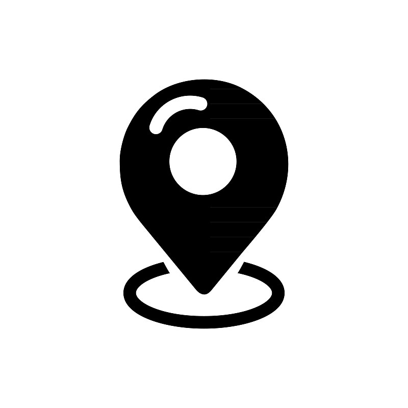 销图标矢量。位置标志在白色背景上孤立的平面风格。导航地图，gps概念