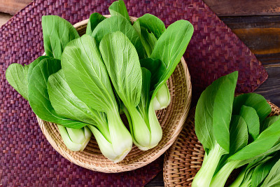 新鲜小白菜或小白菜(白菜)