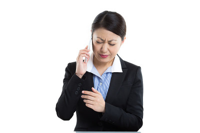 女商人和智能手机