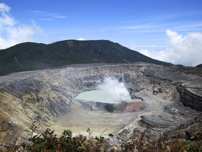 Poas火山，哥斯达黎加