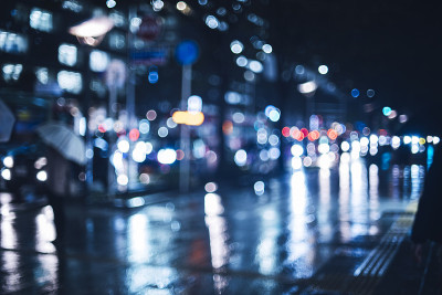 雨夜的散景