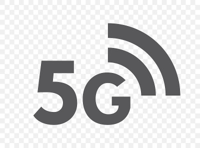 5G网络技术的标志。第五代无线互联网符号