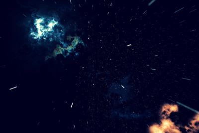 美丽的太空背景与星星天空，星系和星座在外层空间。三维渲染