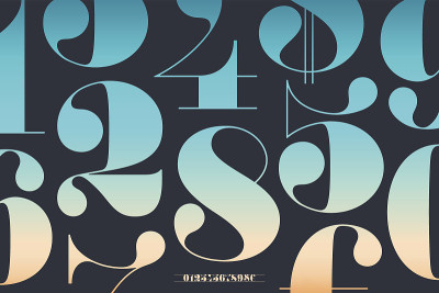 在古典法语中数字的字体didot
