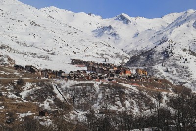 法国瓦尔梅涅尔高山滑雪胜地。
