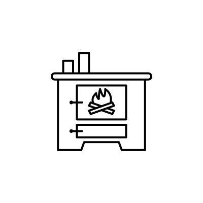火葬场，死亡轮廓图标。详细的死亡插图图标。可以用于web, logo，手机应用，UI, UX
