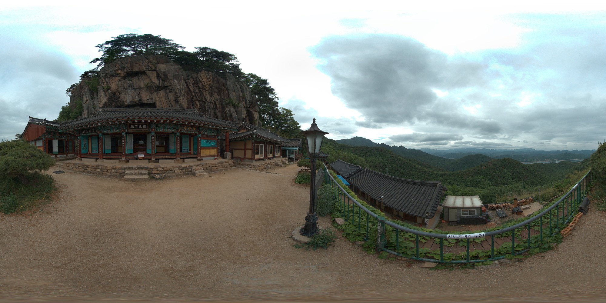 正邦寺360度全无缝球形全景。