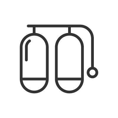 潜水矢量图标