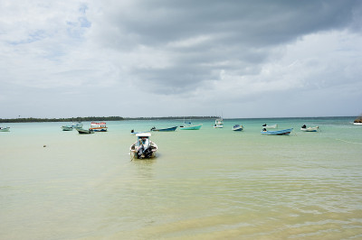 在海上风暴