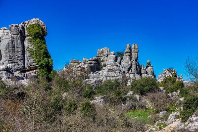 El Torcal de Antequera, Andalusia, Spain，在Antequer