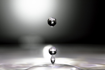 水滴的特写镜头
