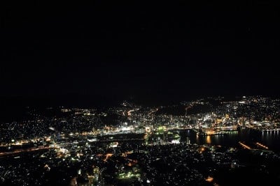 日本长崎的夜景