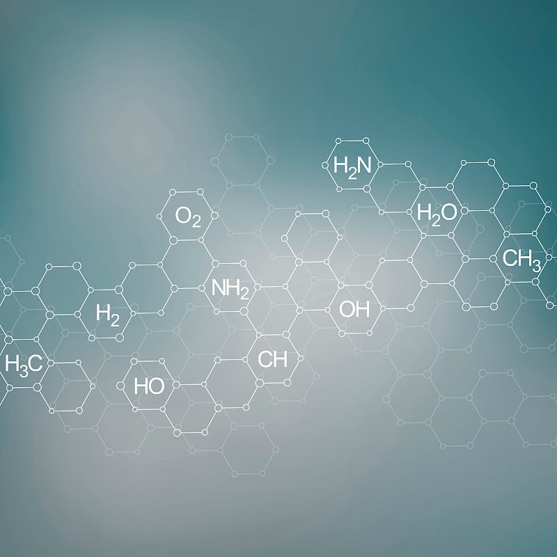 DNA和神经元的结构分子。抽象的背景。医学科学