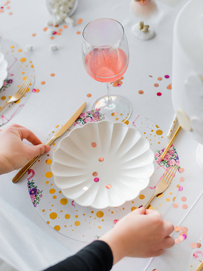 Birthday table setting