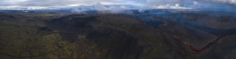 Grindavík，冰岛活火山火山口熔岩