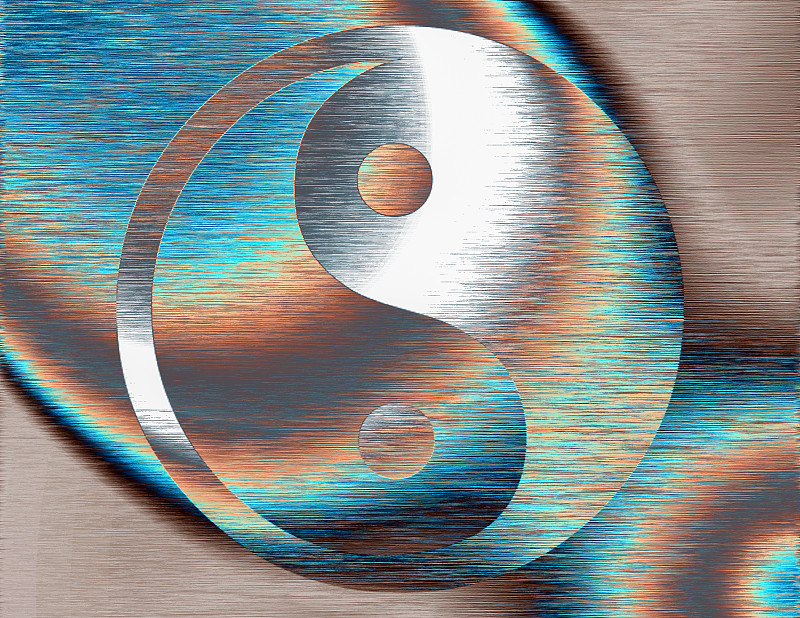 阴阳。三维渲染