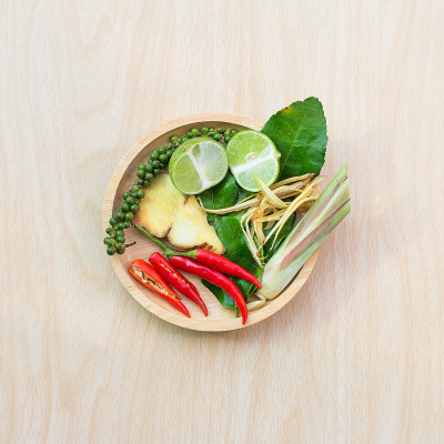 顶视图香料