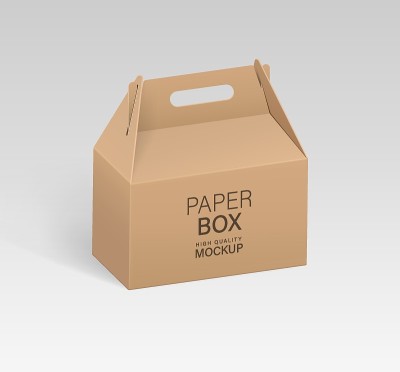 纸食品盒包装模型