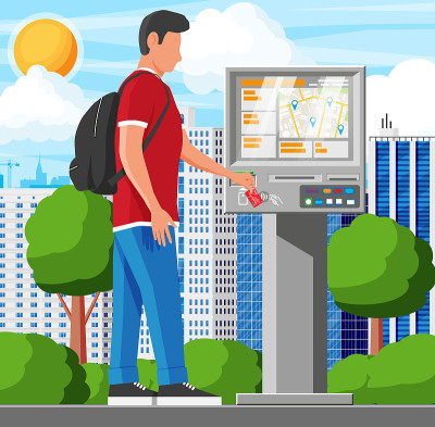 Street Payment Terminal和Man