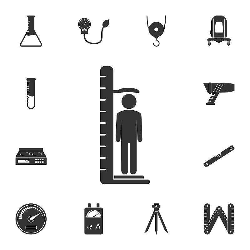 growth meter icon. Simple element illustration. gr