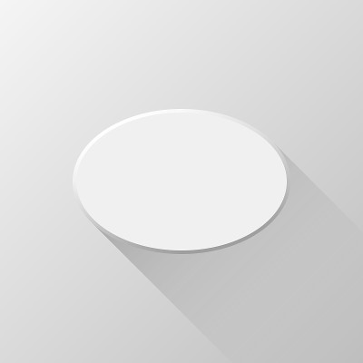 White Abstract Ellipse Shape