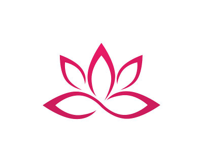 莲花是健康、水疗和瑜伽的标志。矢量图