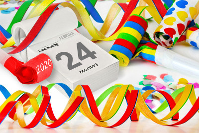 德国:2020年2月的玫瑰星期一狂欢节
