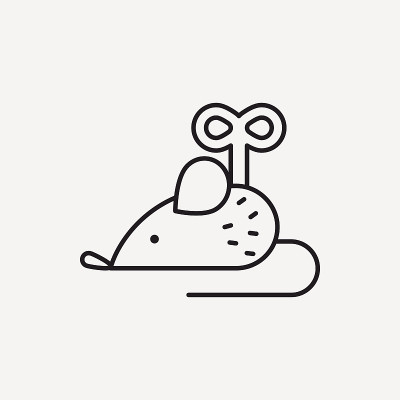 鼠标玩具线图标