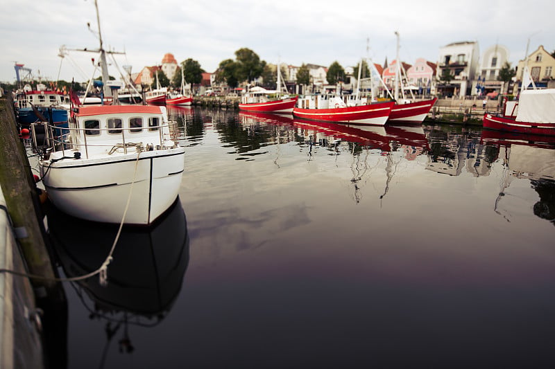 德国，罗斯托克，旧港Warnemünde