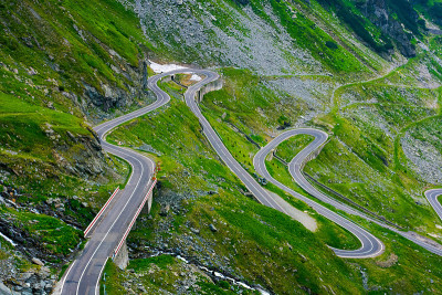 蜿蜒曲折的transagarasan公路