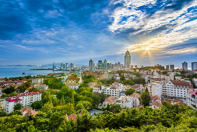 青岛城市全景