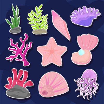 海底世界贴纸