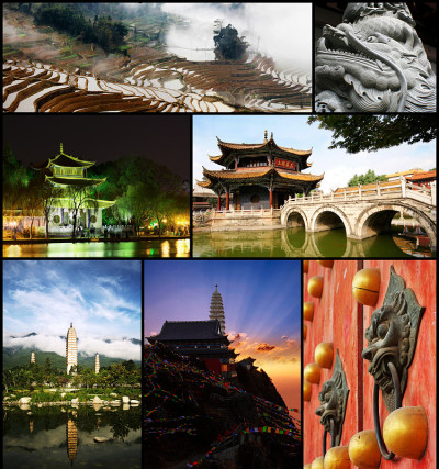 中国的佛教寺庙和风景