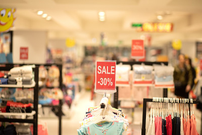 服装店和折扣