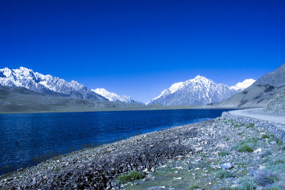 巴基斯坦的湖泊，风景，河流，山脉。