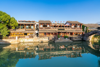中国浙江西塘古镇